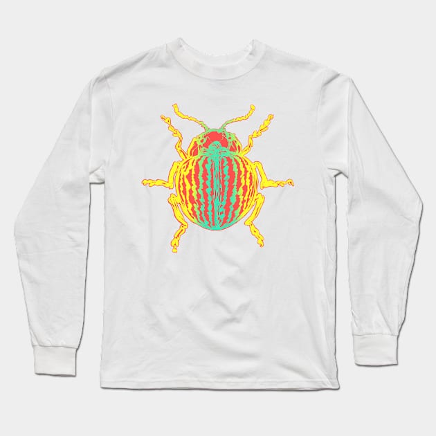 Beetle Long Sleeve T-Shirt by EricaFeldArt